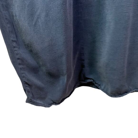 Dinah Lee Maxi‎ Dress Womens L Blue Long Sleeves Loose Fit Pockets - Picture 6 of 7